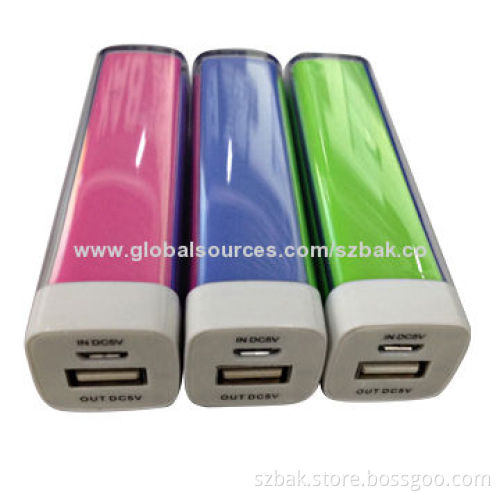 Power Banks with 2,200mAh Capacity, Size 92*25*25mm, Lithium-ion Battery Cell with Good Quality